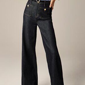 J. Crew Dark Blue Flare & Wide Leg Jeans